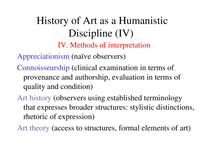 the history of art as a humanistic discipline pdf